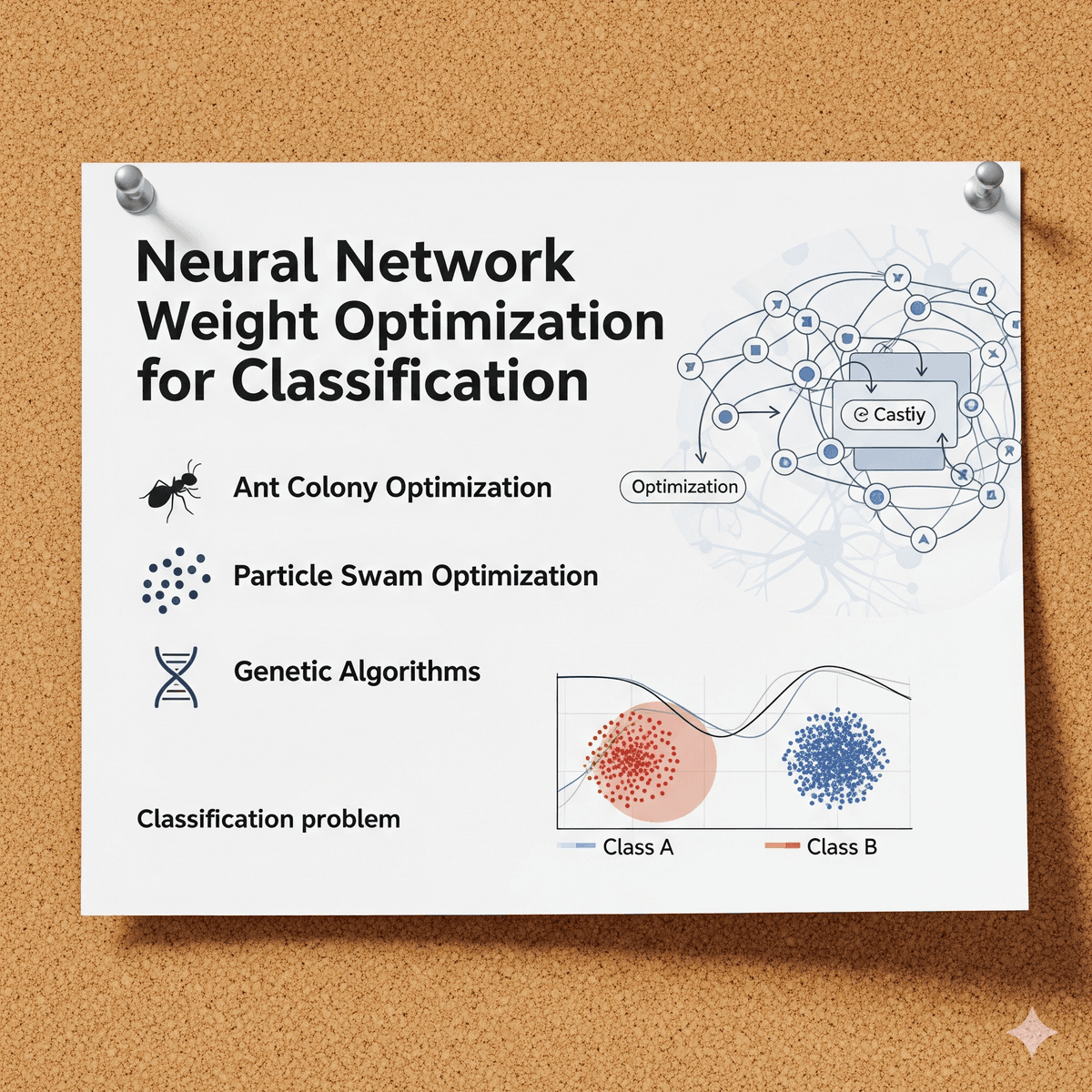 Neural Network weight optimization using meta heuristic algorithms